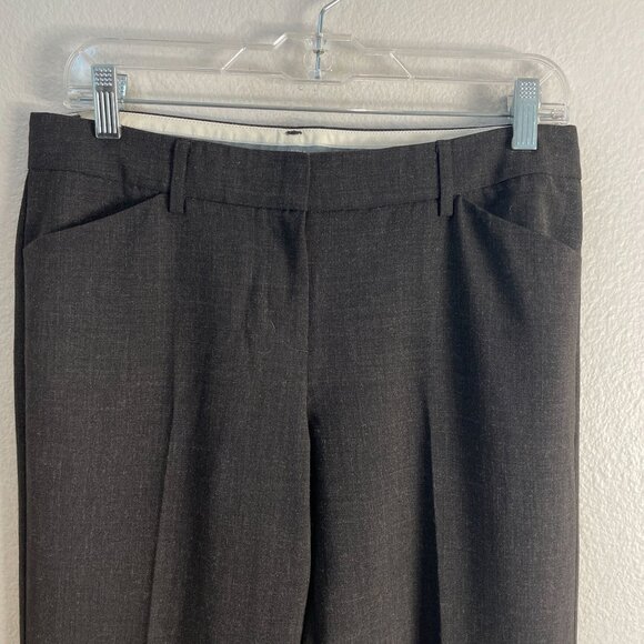 Express Editor Womens 6 Brown Dress Pants Straight Leg Trousers Work Office - Picture 6 of 9